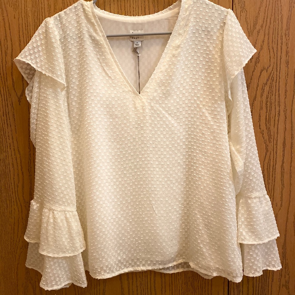 Ruffled sleeves, NWT Target blouse